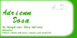 adrienn dosa business card
