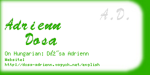 adrienn dosa business card